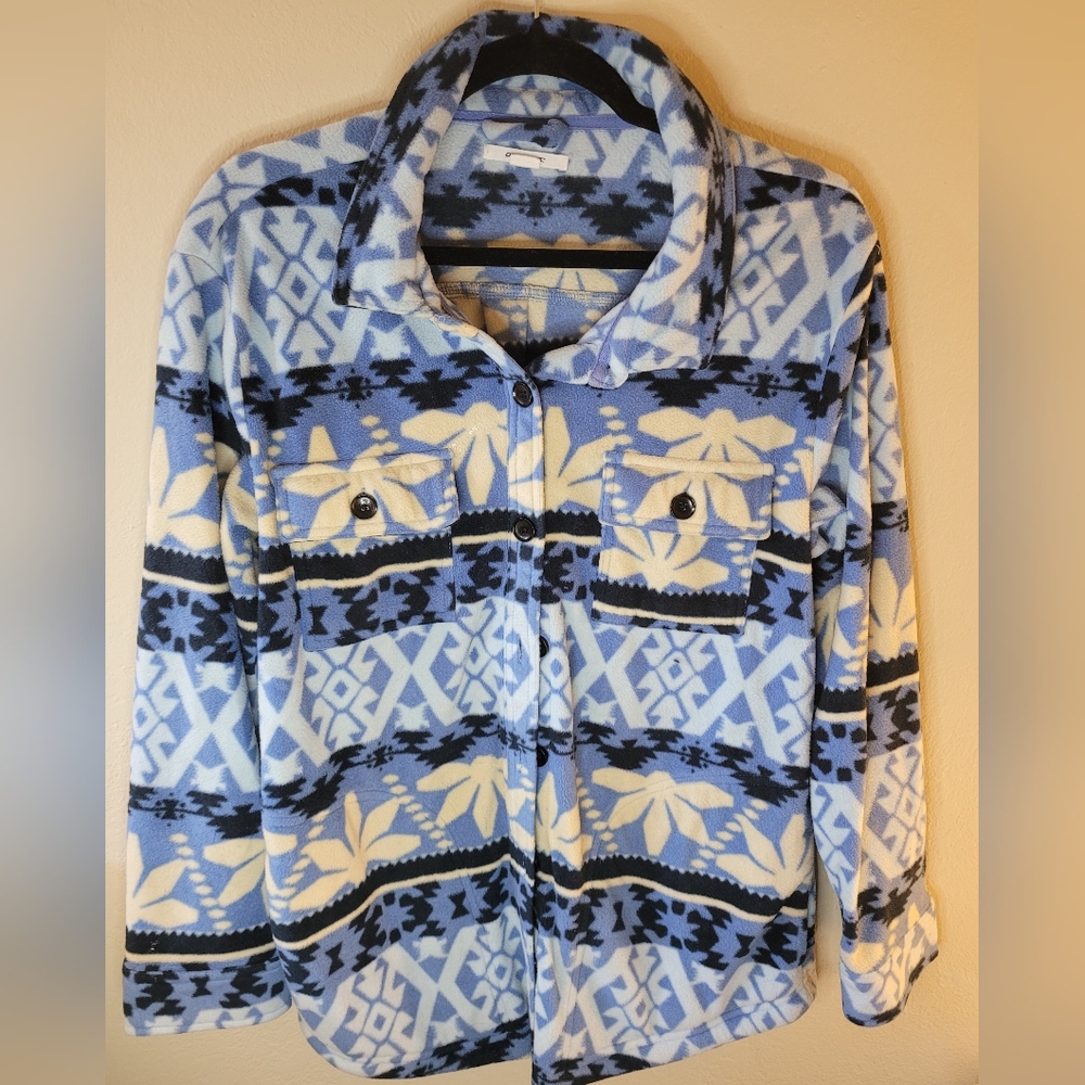 O'neill Floral Blue Fleece